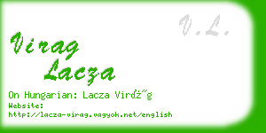 virag lacza business card